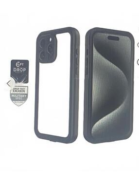 Body Glove Tidal Waterproof Case for iPhone 15 Pro Black/Clear